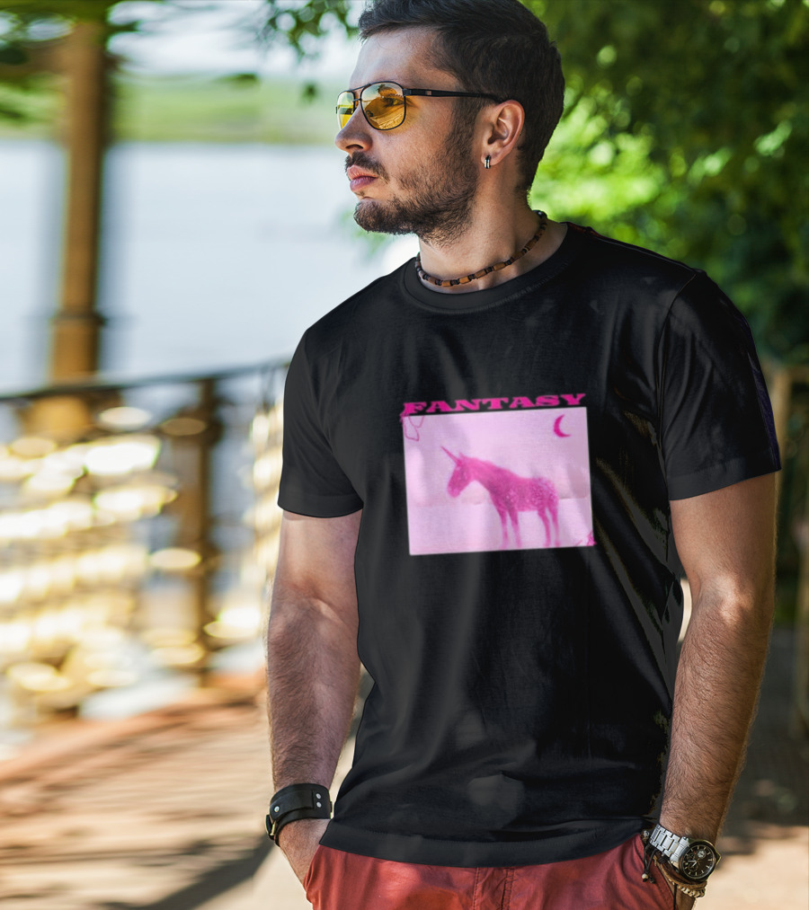 Fantasy Pink Unicorn Indigo De Souza T-Shirt