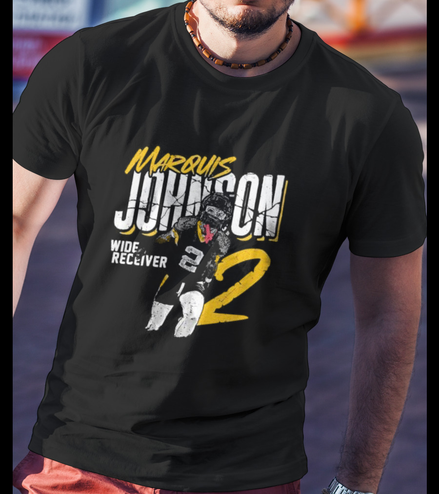 Marquis Johnson Wide Receiver 2 College Football Crack T-Shirt