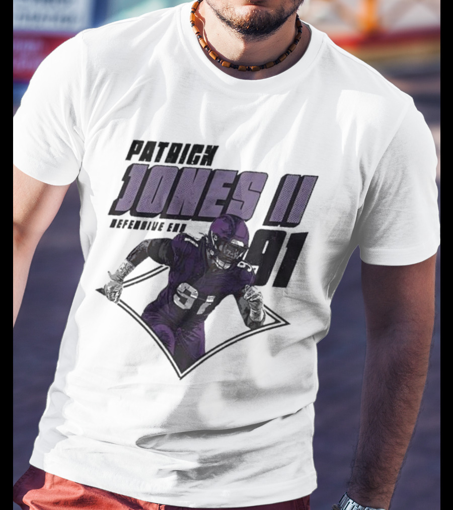 Patrick Jones II Minnesota Defensive End 91 T-Shirt