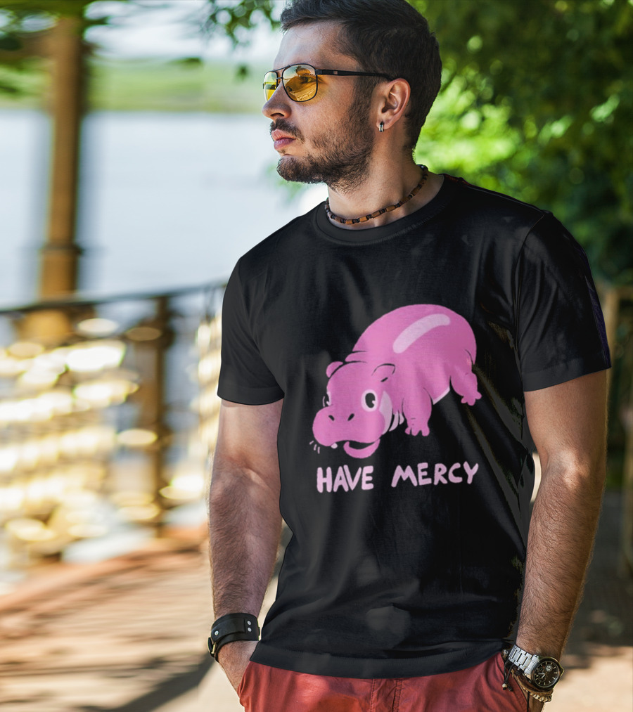 Have Mercy Pink Hippo T-Shirt
