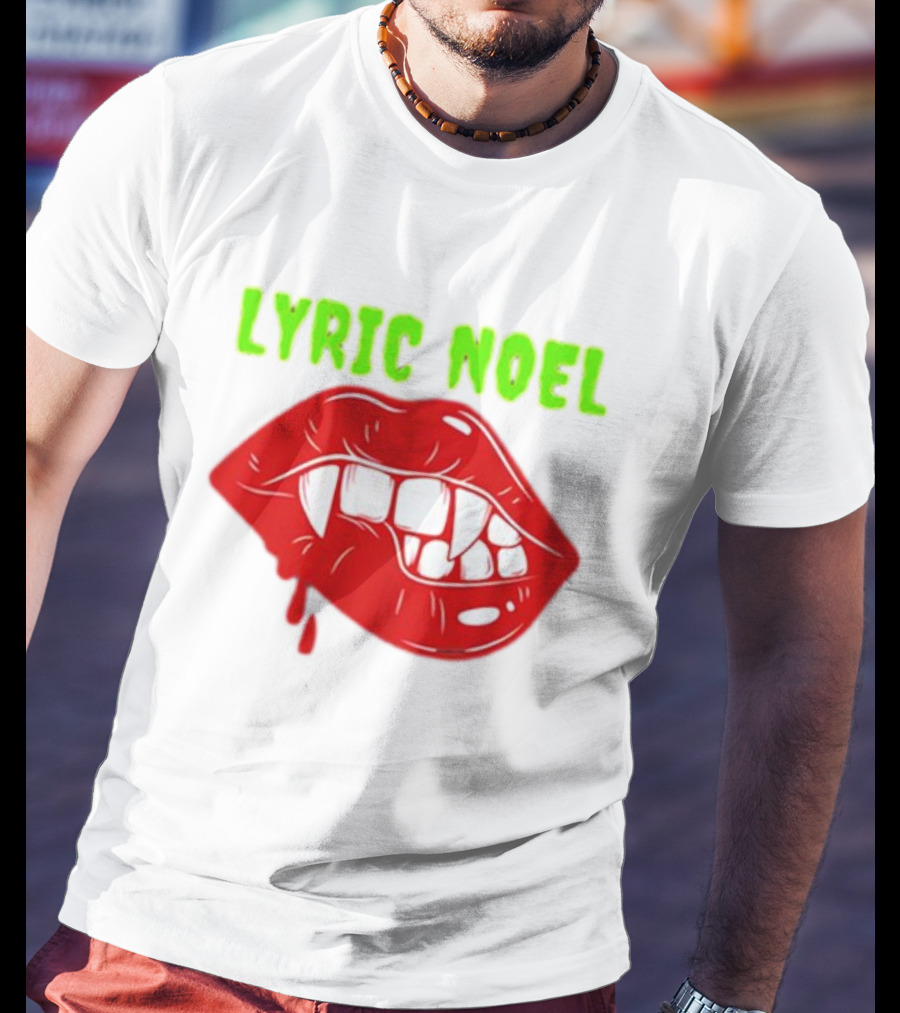 Lyric Noel Cry Little Sister Vampire Fangs Dripping Blood T-Shirt