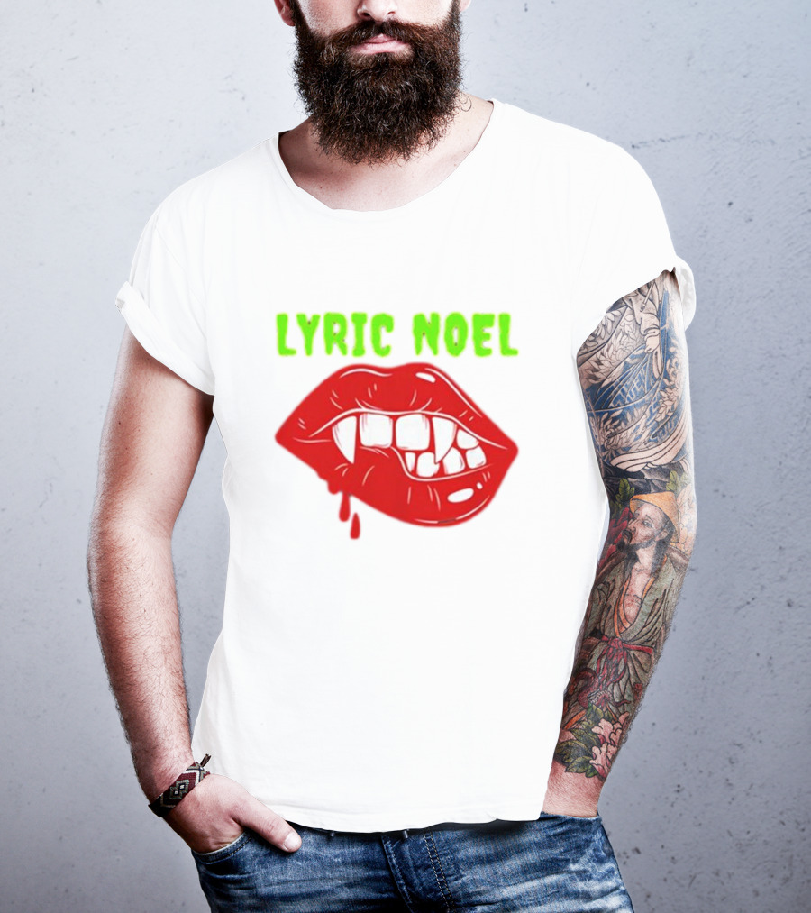 Lyric Noel Cry Little Sister Vampire Fangs Dripping Blood T-Shirt