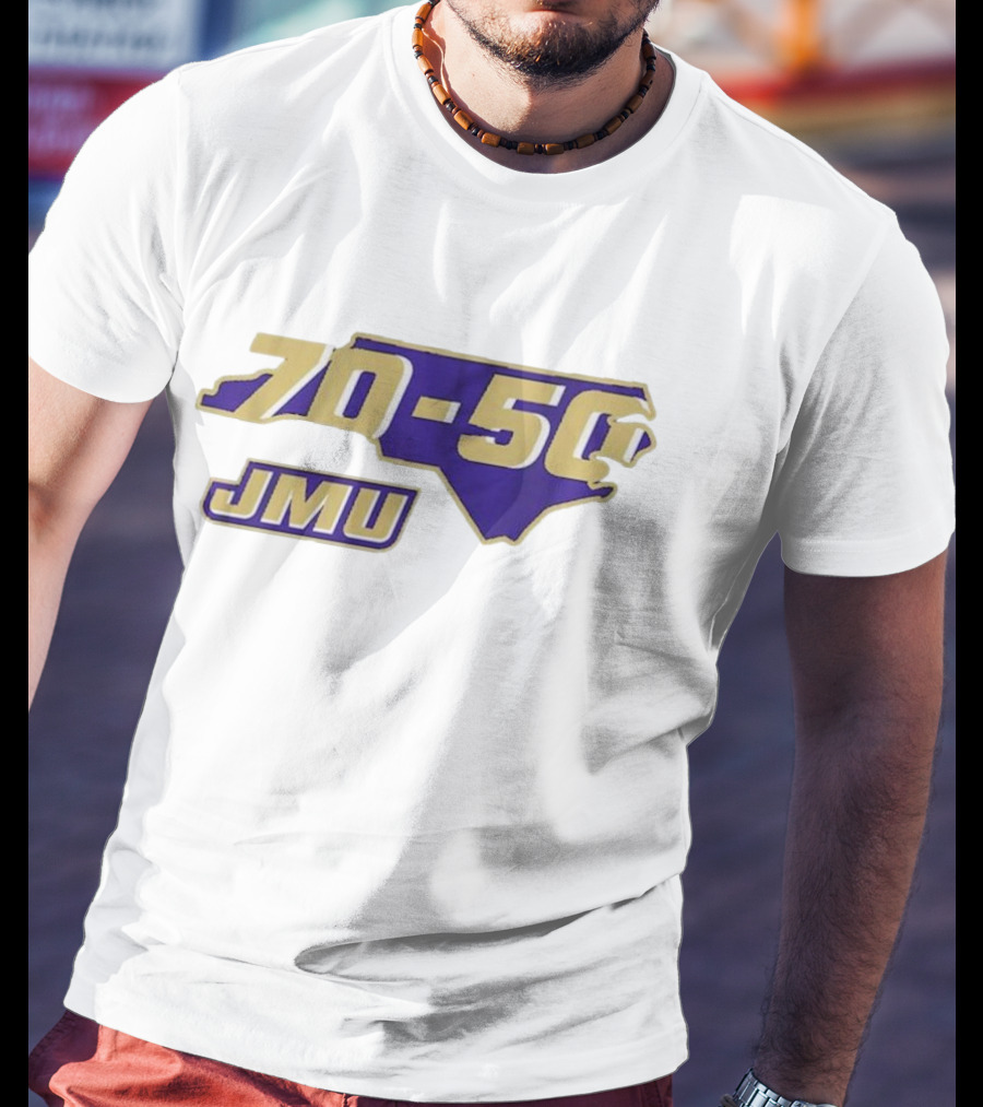 JMU 70-50 North Carolina Football Victory T-Shirt