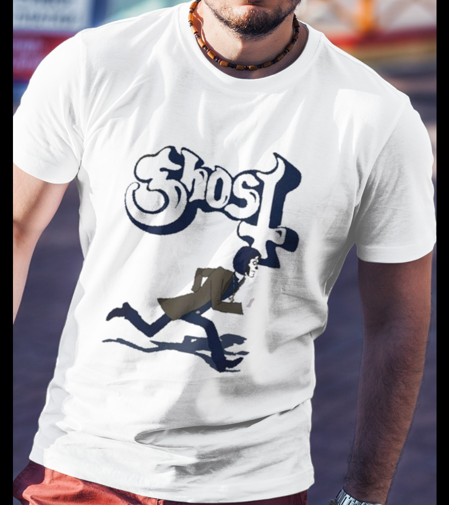 Ghost Band Retro Running Figure T-Shirt
