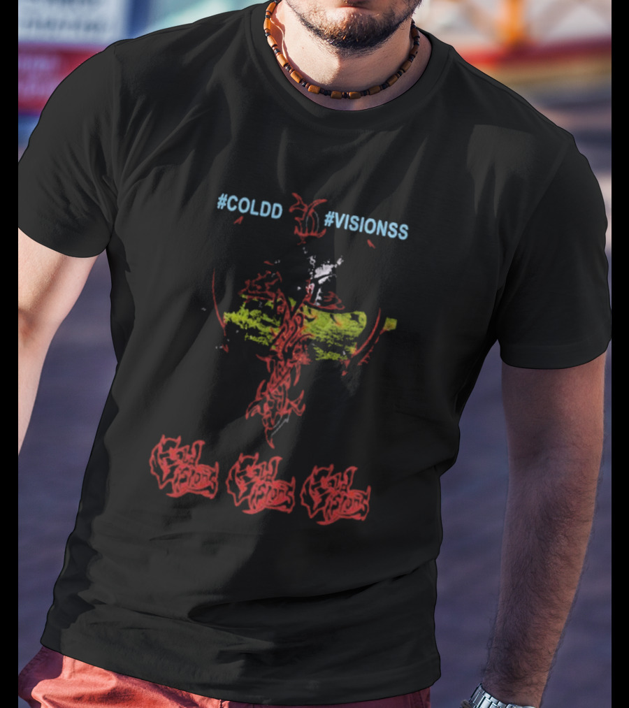 COLDD #VISIONSS Forest Crime Cold Visions Black T-Shirt