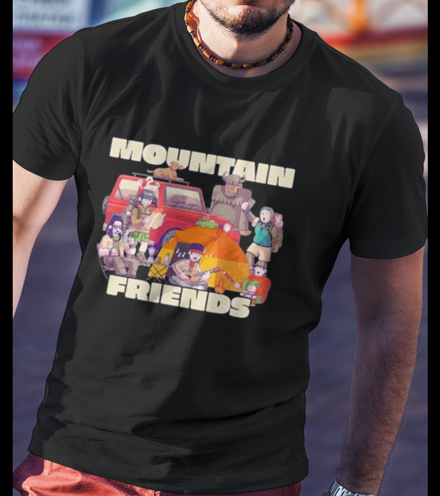 MOUNTAIN FRIENDS Adventure Campfire Gathering T-Shirt