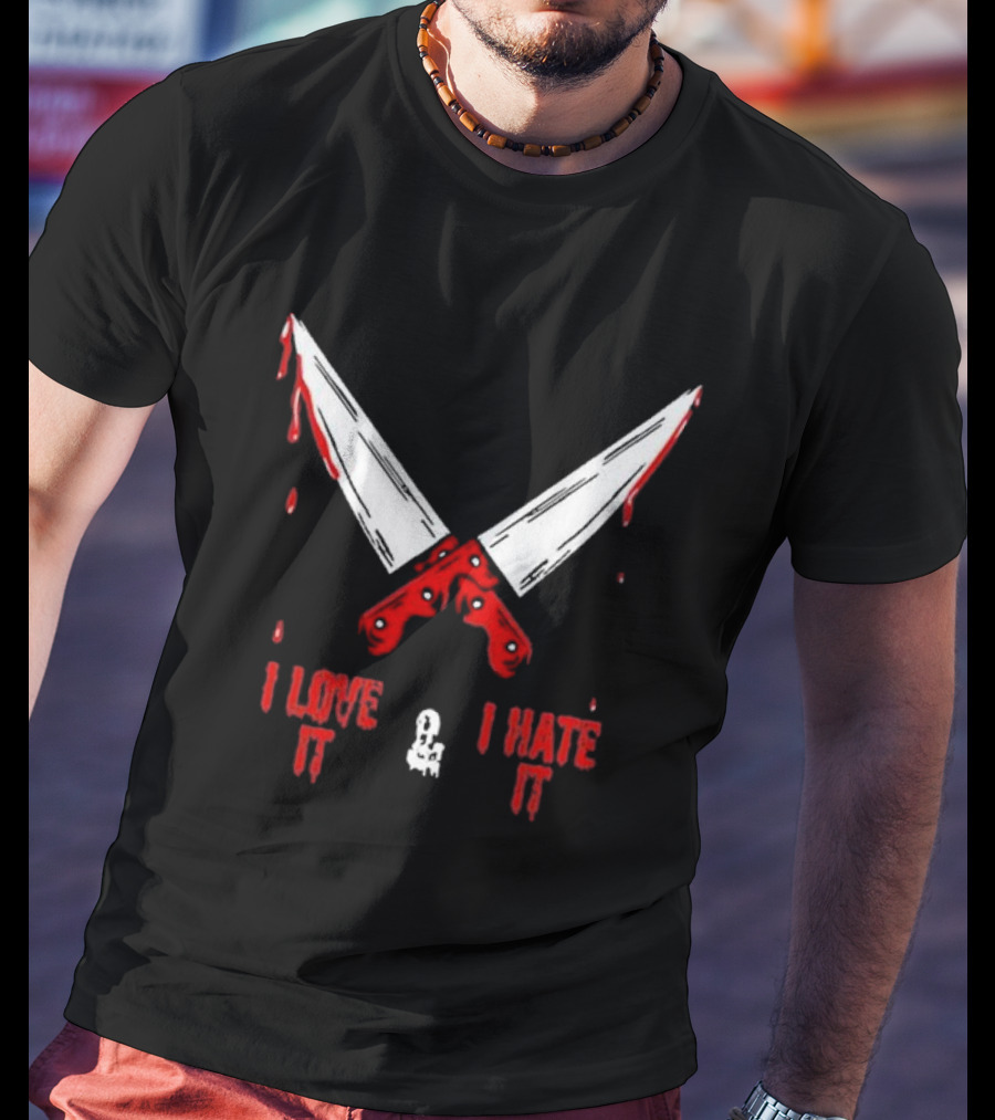 Murder With My Husband Mwmh I Love It I Hate It Knives Out 2.0 T-Shirt