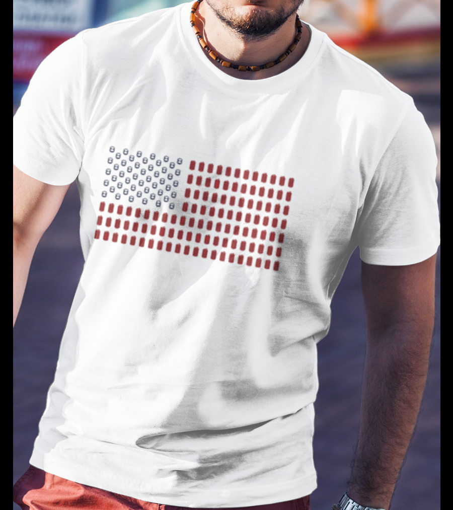 Canada Flag Pocket American Flag T-Shirt
