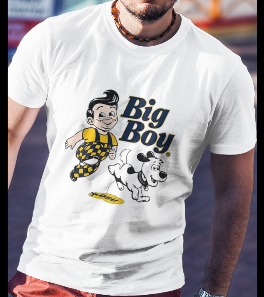 Big Boy OSU Checker Outfit And Nugget Team Rivalry T-Shirt
