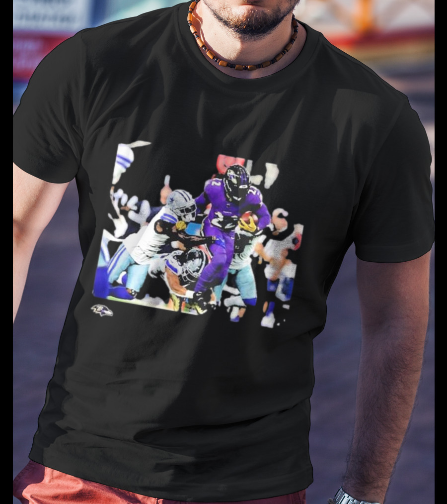 Derrick Henry Baltimore Ravens NFL Week 3 Action Play T-Shirt