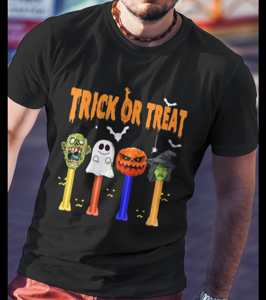 Trick Or Treat Zombie Ghost Pumpkin Witch Dispensers T-Shirt