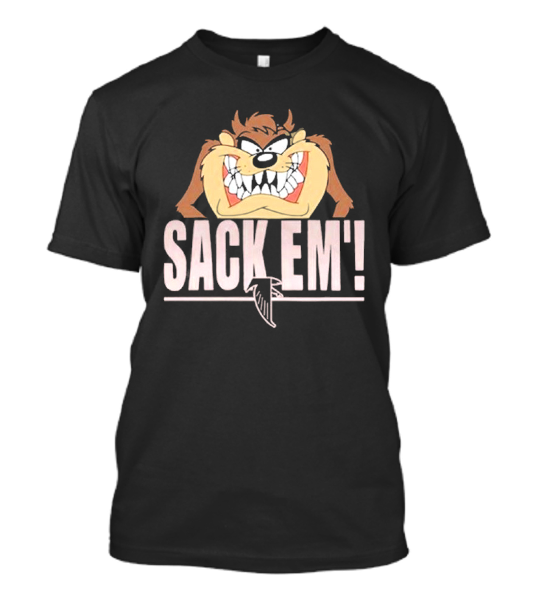 Looney Tunes Taz Sack Em Atlanta Falcons T-Shirt