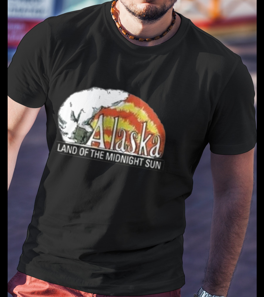 Alaska Land Of The Midnight Sun Polar Bear Arctic Anchorage Denali T-Shirt