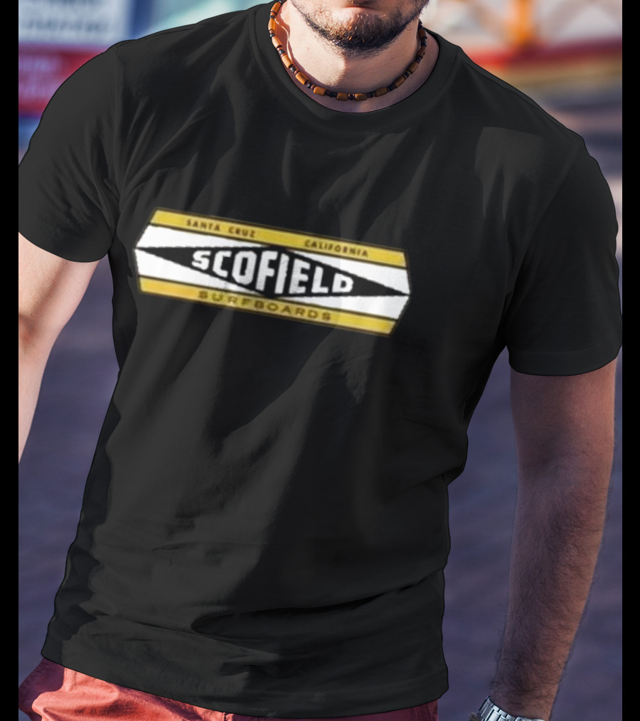 Scofield Surfboards Santa Cruz California Vintage 60s Beach Surfing Rio Del Mar T-Shirt