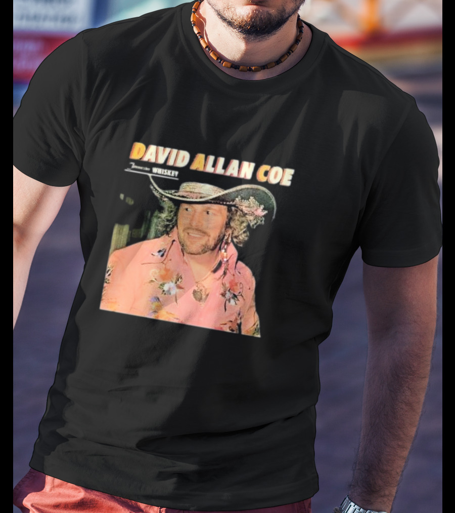 David Allan Coe Tennessee Whiskey Vintage Country Music Legend T-Shirt