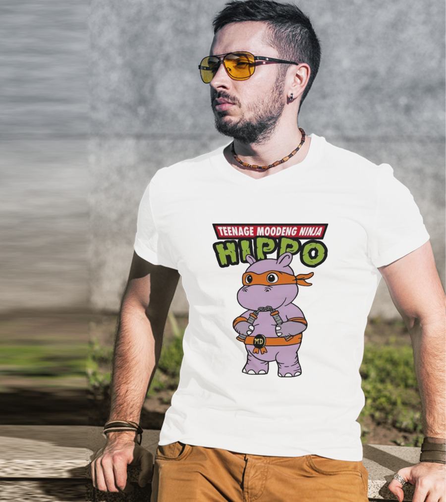 Teenage Moodeng Ninja Hippo T-Shirt