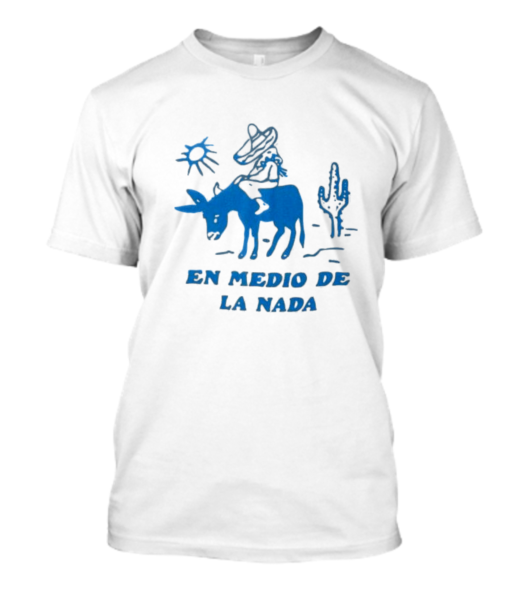 En Medio De La Nada Donkey Rider Cactus Desert Scene T-Shirt