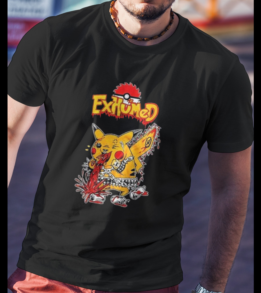 Exhumed Pukemon Darker Corners Parody Pokémon Mashup T-Shirt