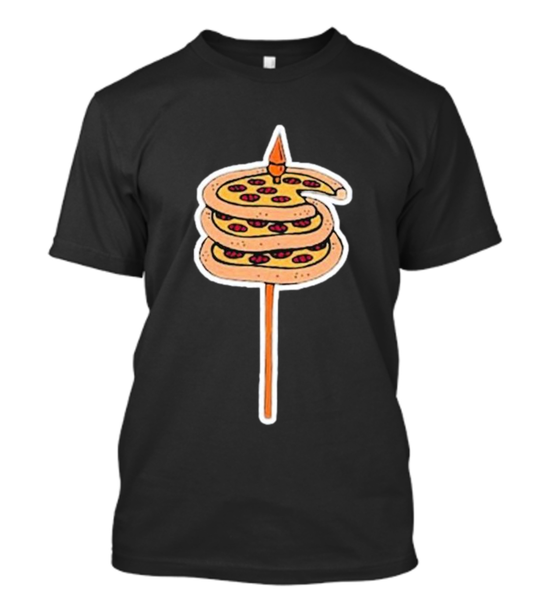 Detroit Pizza Spiral On A Spear T-Shirt