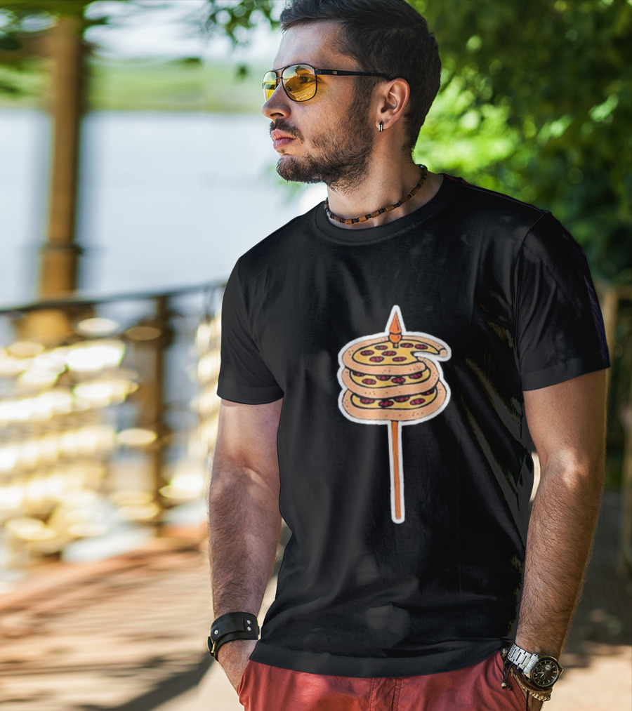 Detroit Pizza Spiral On A Spear T-Shirt