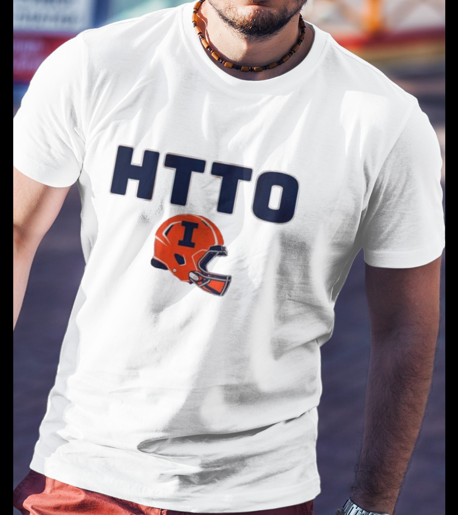Illinois Football HTTO Helmet I T-Shirt