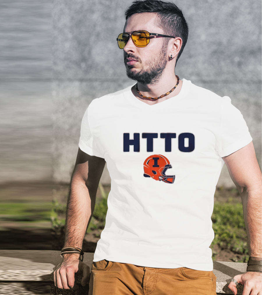 Illinois Football HTTO Helmet I T-Shirt