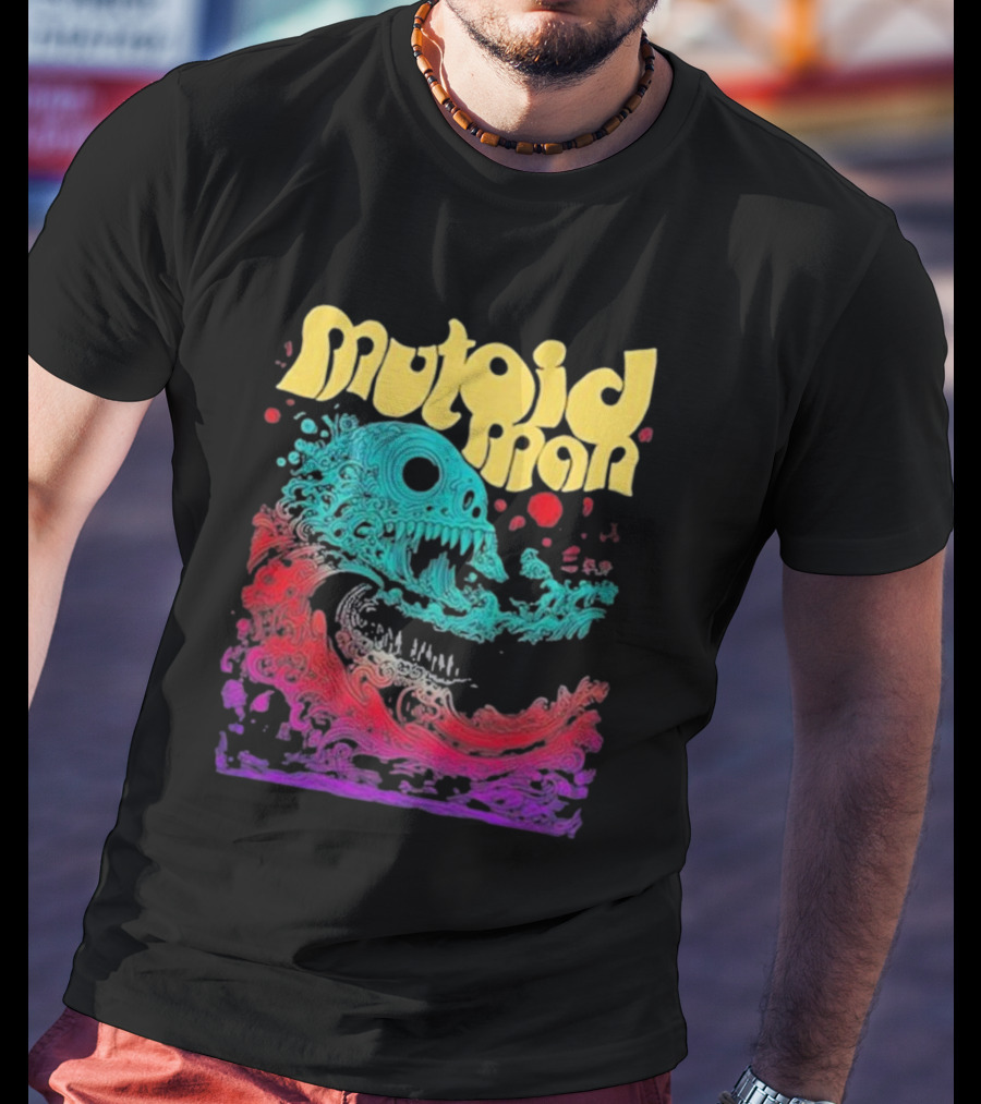 Mutoid Man Psychedelic Skull Wave Explosion T-Shirt