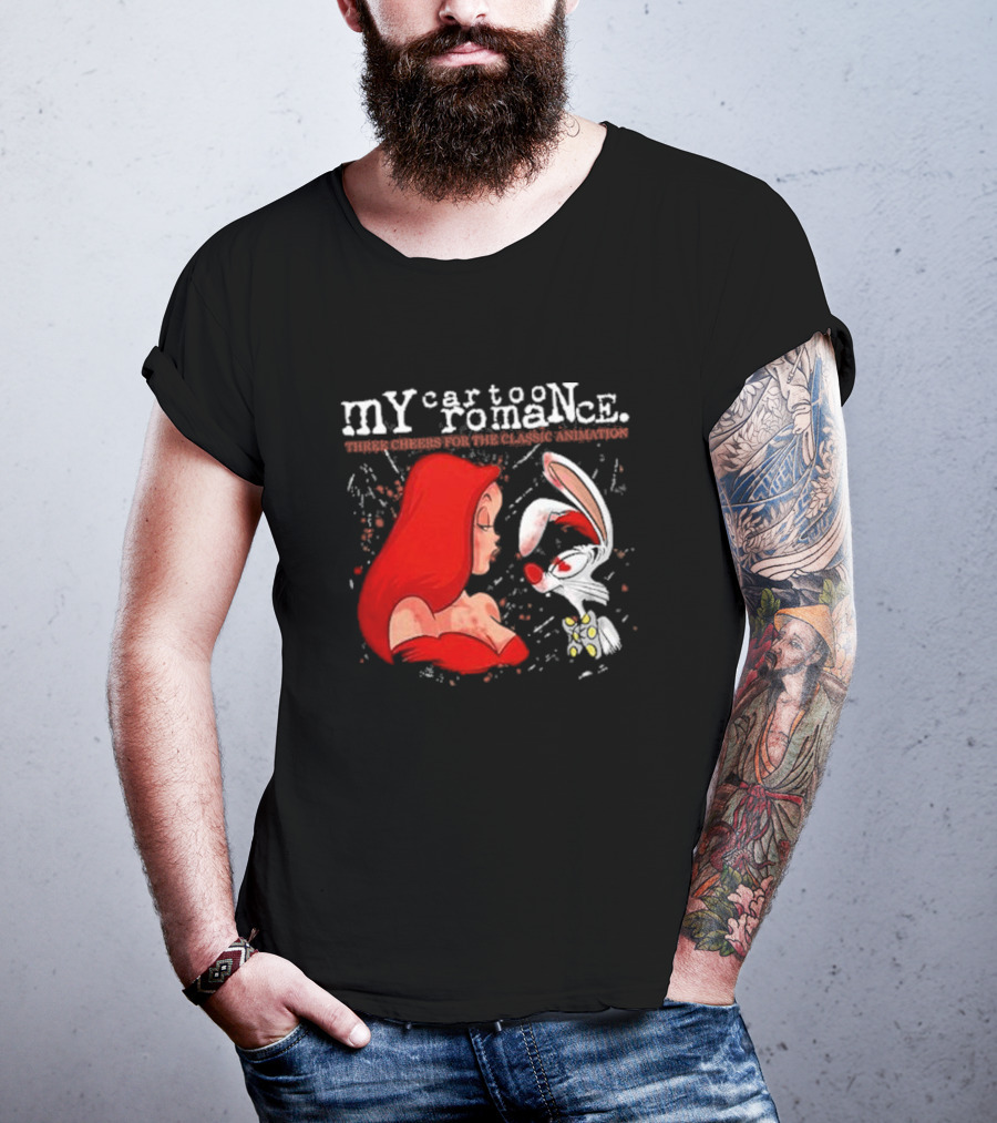 My Cartoon Romance Three Cheers Classic Animation Jessica Rabbit Roger T-Shirt