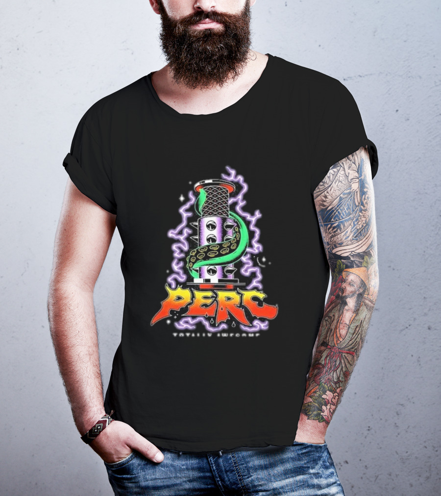 Perc Totally Awesome Coffee Neon Electric Coil T-Shirt