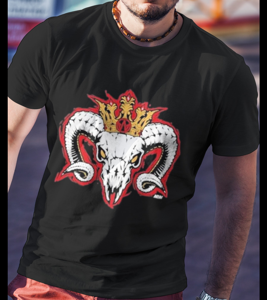 Rope Tuesday Will Ospreay Goated Ram Skull Crown T-Shirt