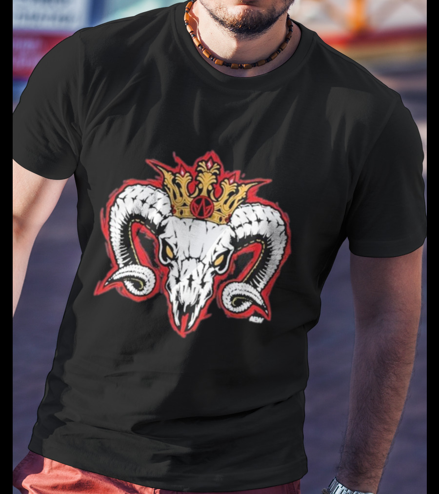 Will Ospreay Goated Crowned Ram Skull T-Shirt