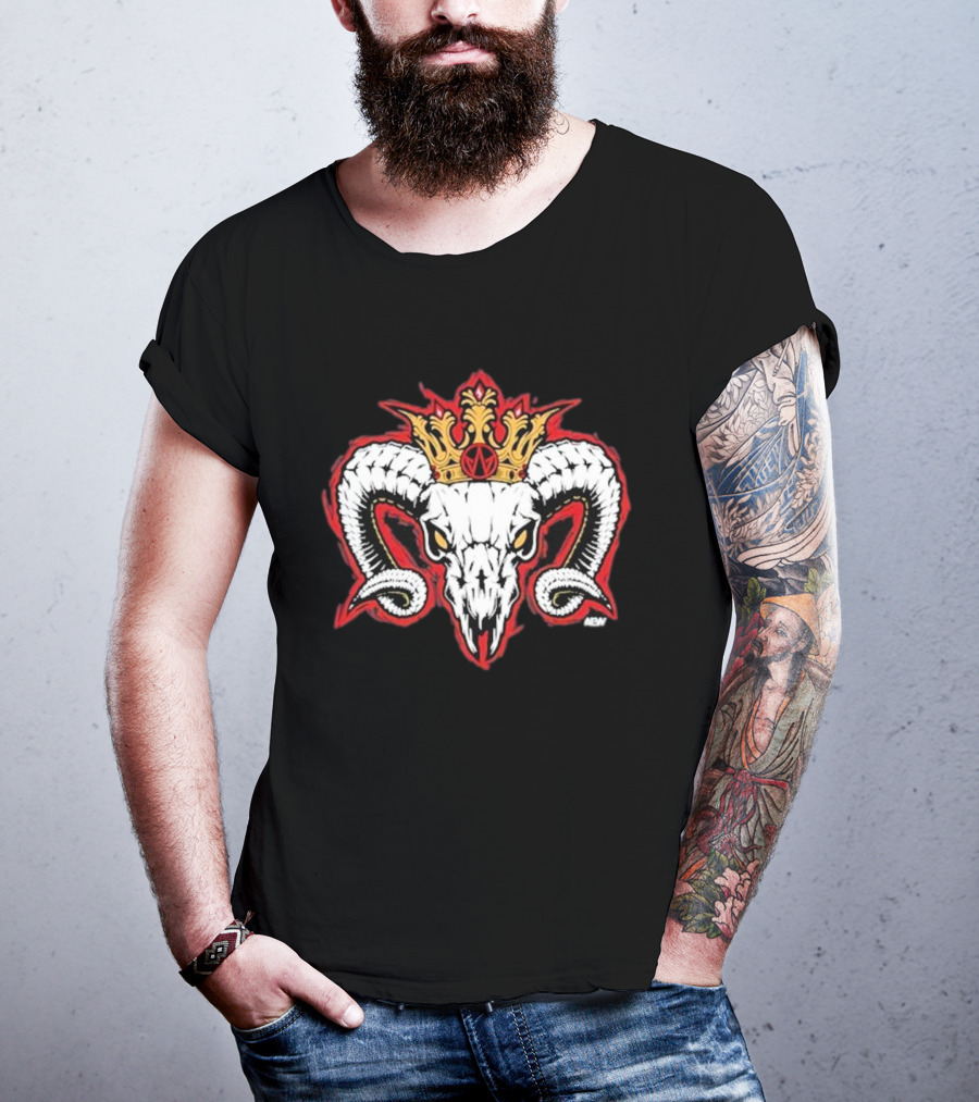 Will Ospreay Goated Crowned Ram Skull T-Shirt