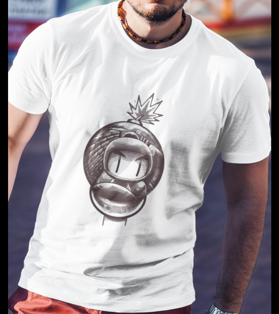 Bob-omb Face With Reflective Bomb Eyes T-Shirt