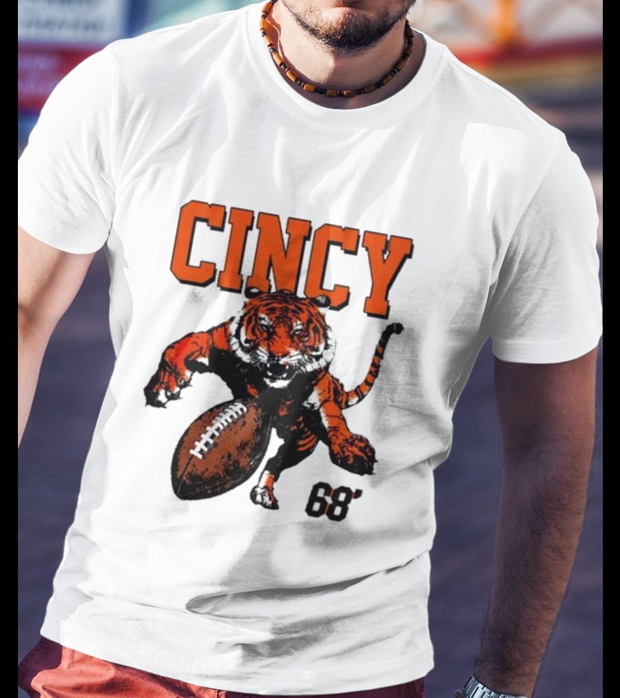 Cincy Tiger Football 68’ T-Shirt