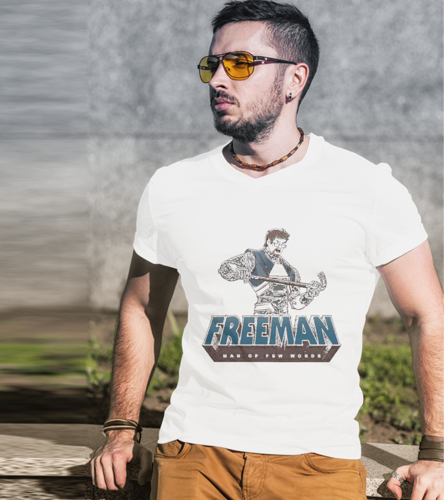 Freeman Man Of Few Words Crowbar Hero T-Shirt
