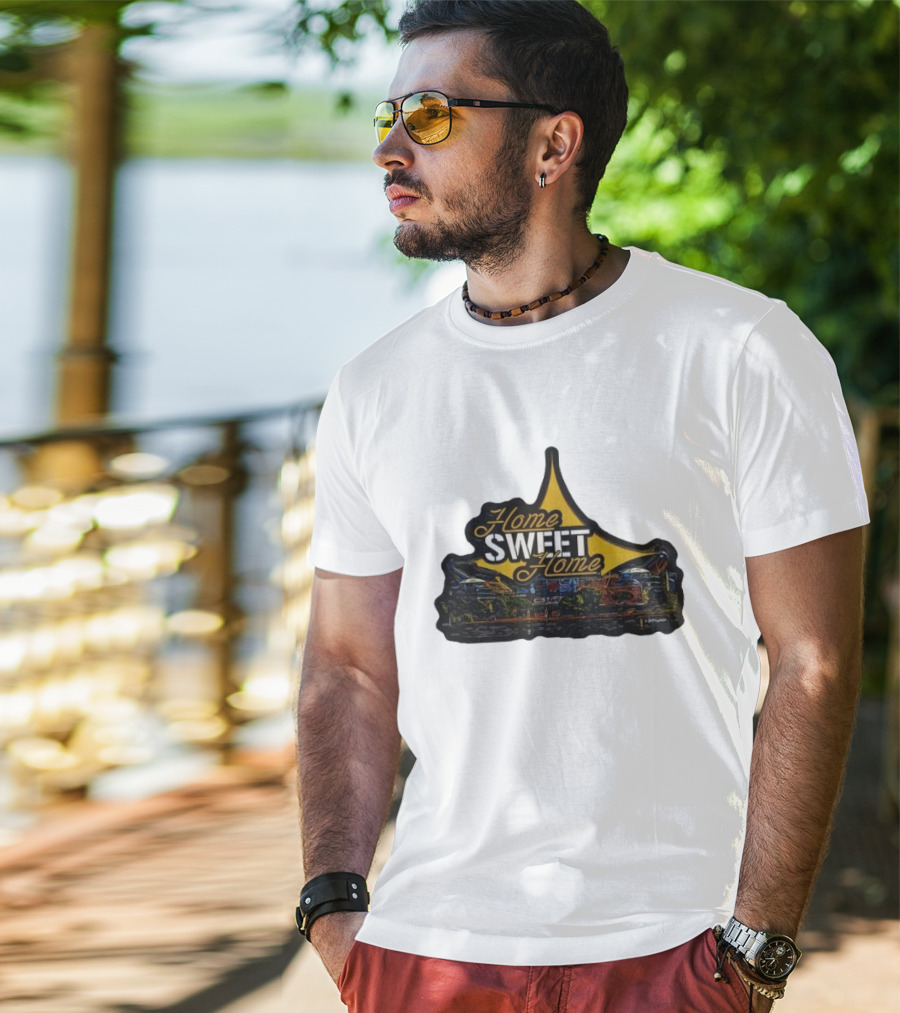 Home Sweet Home Custom Car Art Neon Sign T-Shirt