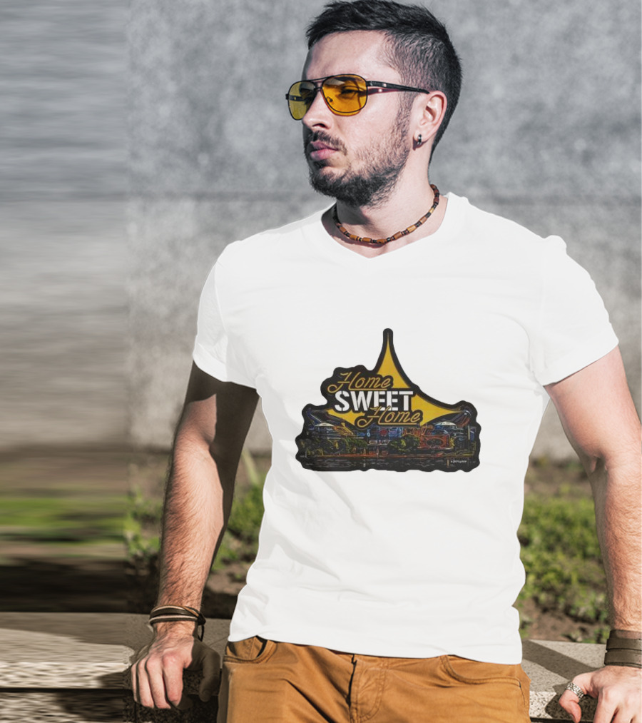 Home Sweet Home Custom Car Art Neon Sign T-Shirt