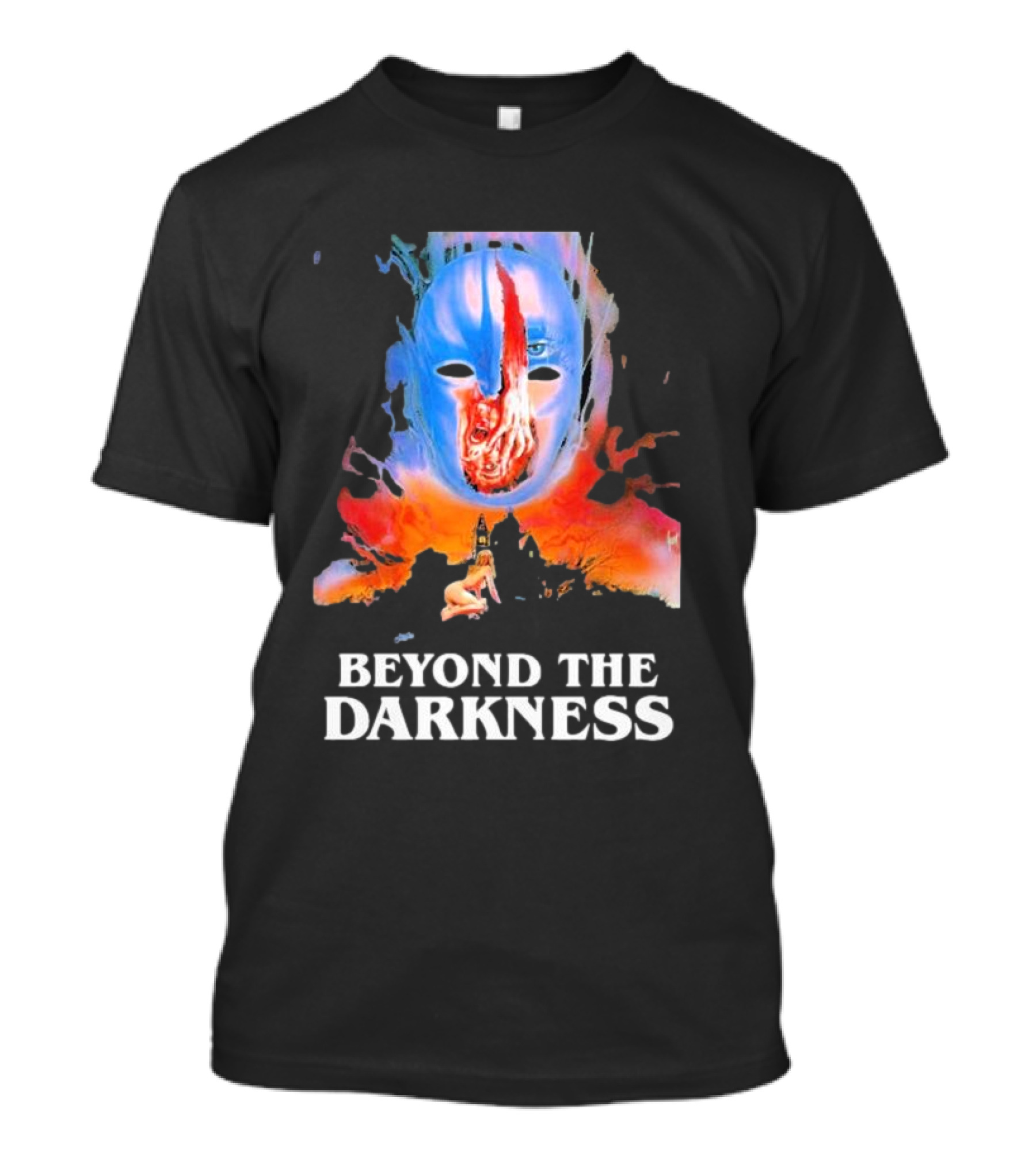 Beyond The Darkness Surreal Mask And Crimson T-Shirt