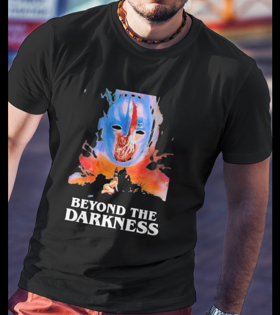 Beyond The Darkness Surreal Mask And Crimson T-Shirt