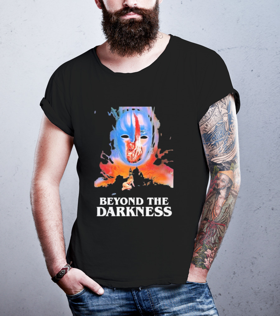 Beyond The Darkness Surreal Mask And Crimson T-Shirt