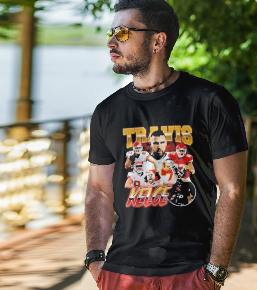 Travis Kelce Chiefs Players Collage T-Shirt