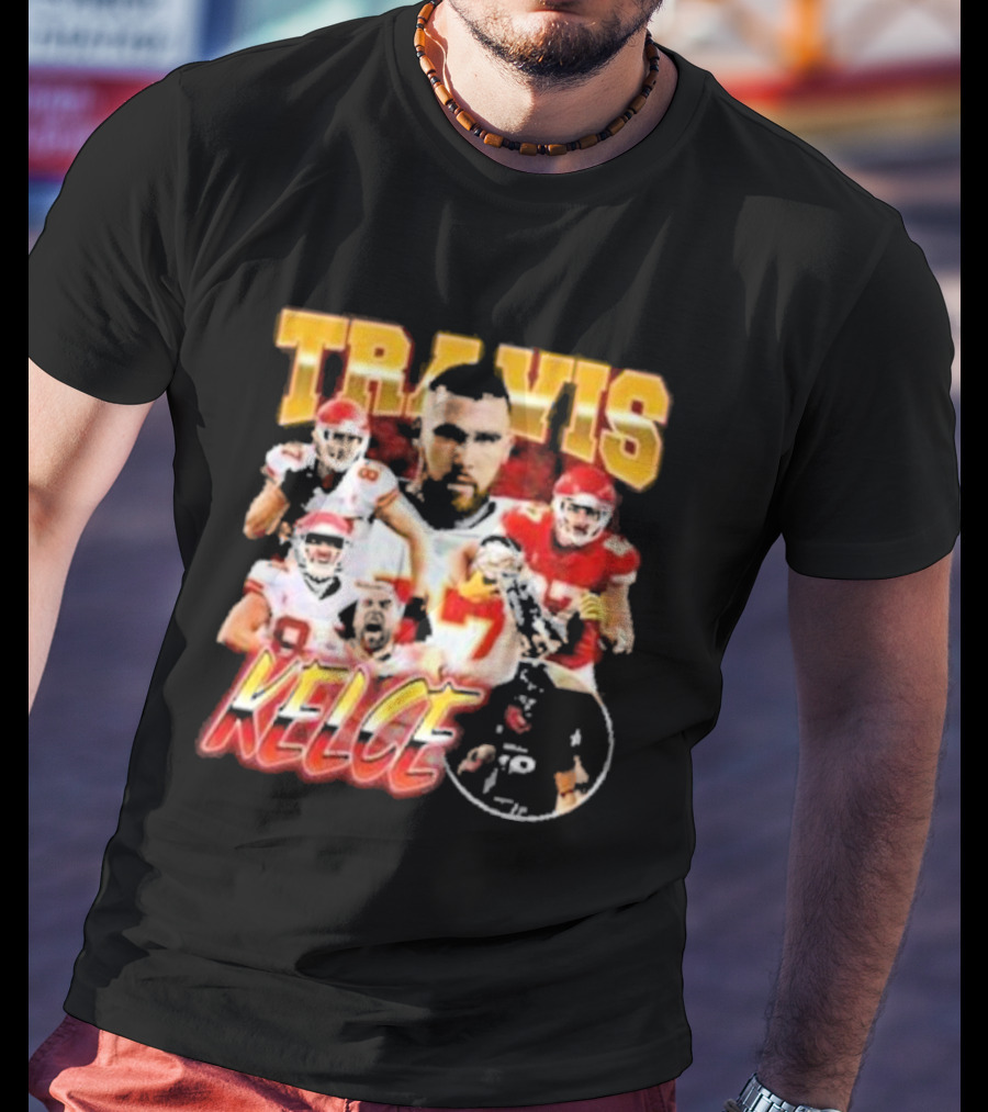 Travis Kelce Chiefs Players Collage T-Shirt