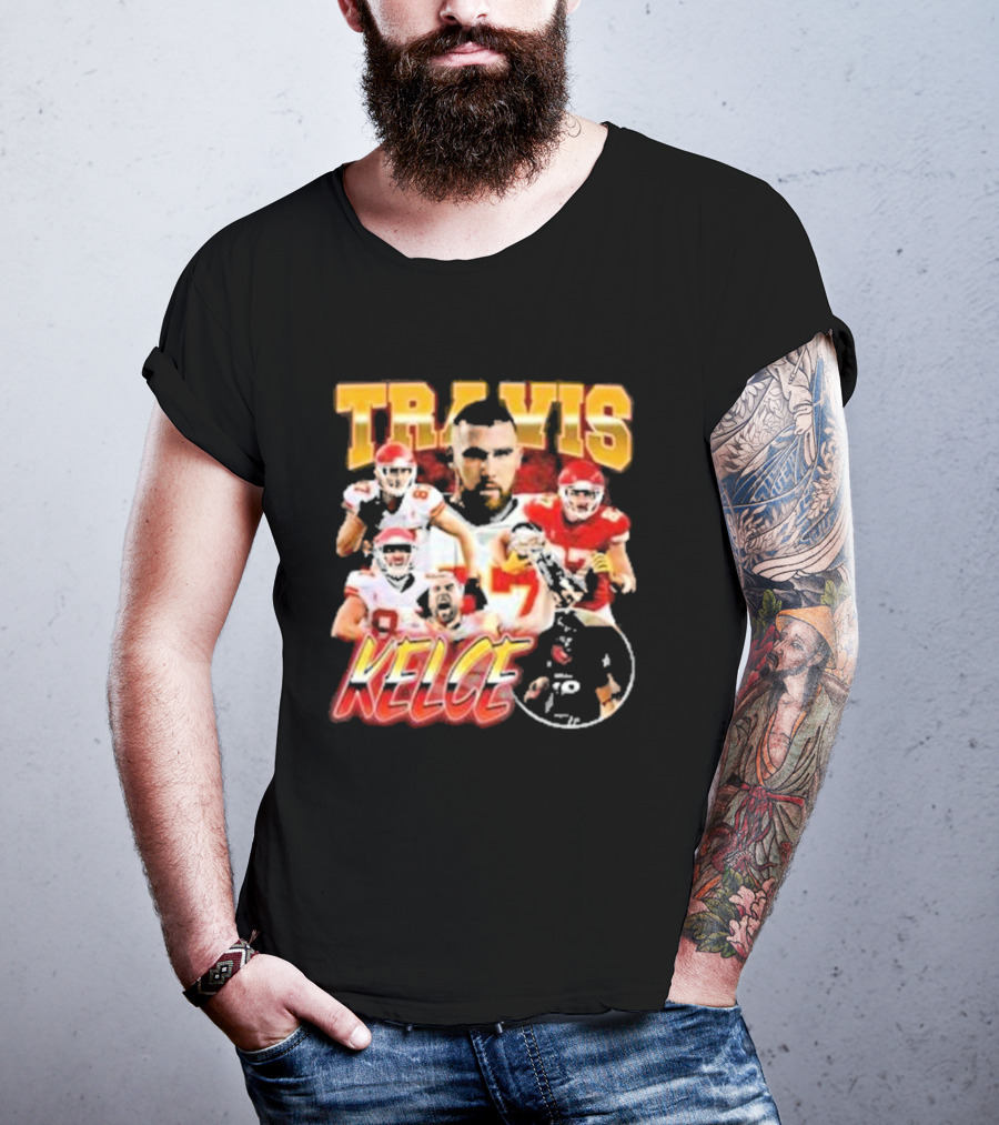Travis Kelce Chiefs Players Collage T-Shirt