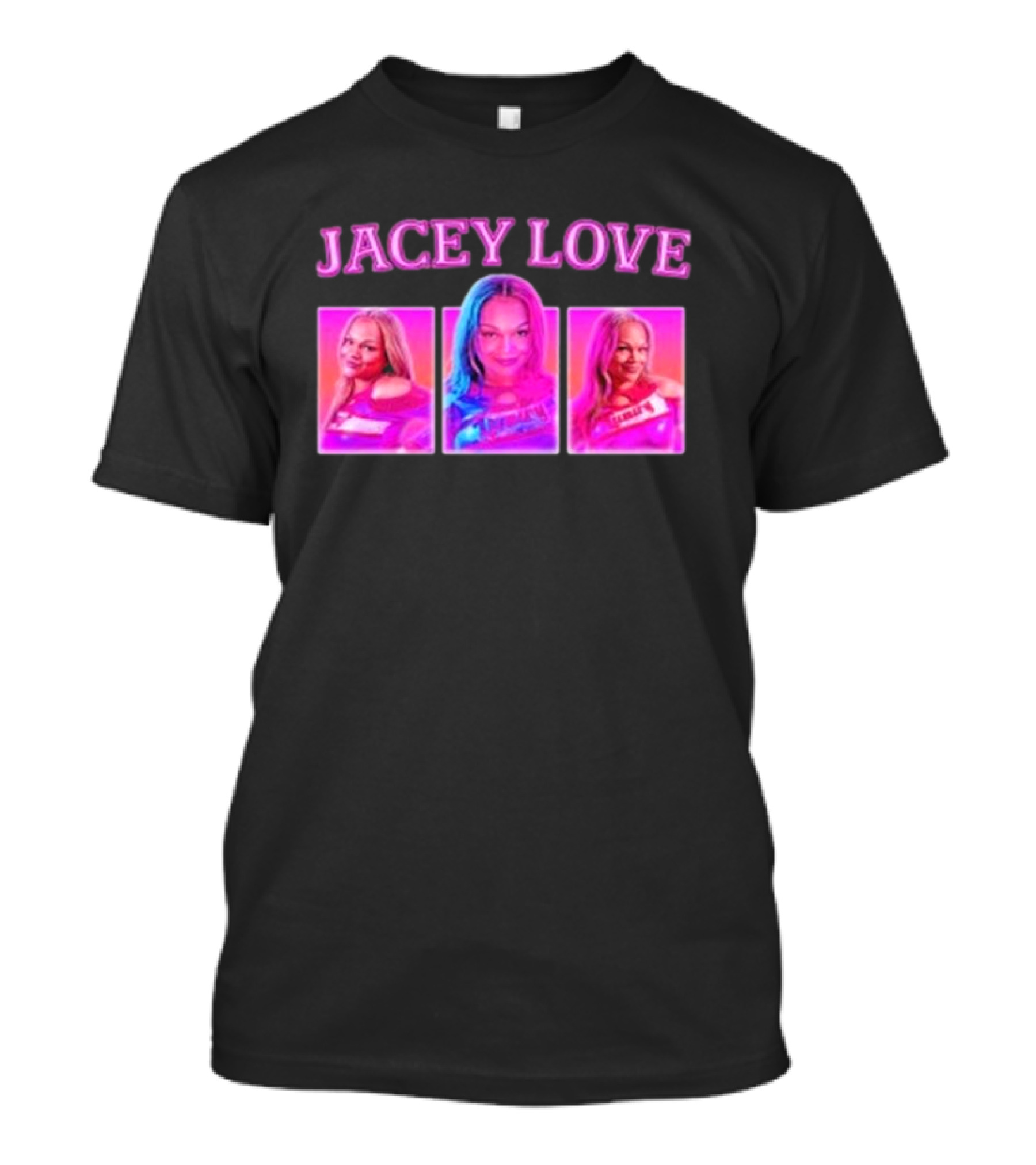 Jacey Love 90s Nostalgia Pop Art Triptych T-Shirt