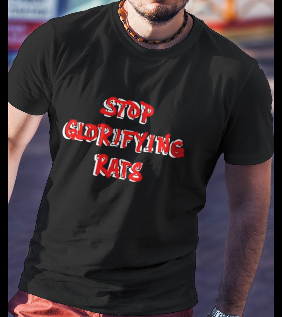 Mike Gambino Stop Glorifying Rats T-Shirt