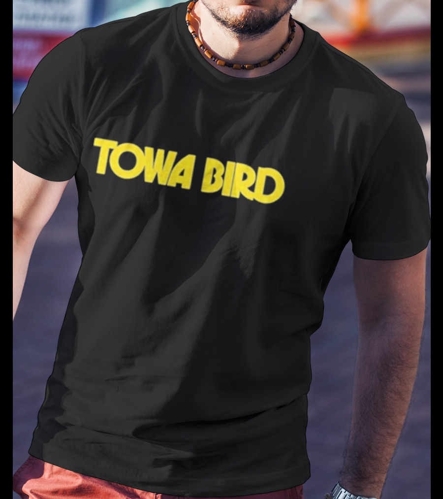 Towa Bird Yellow Text Logo T-Shirt