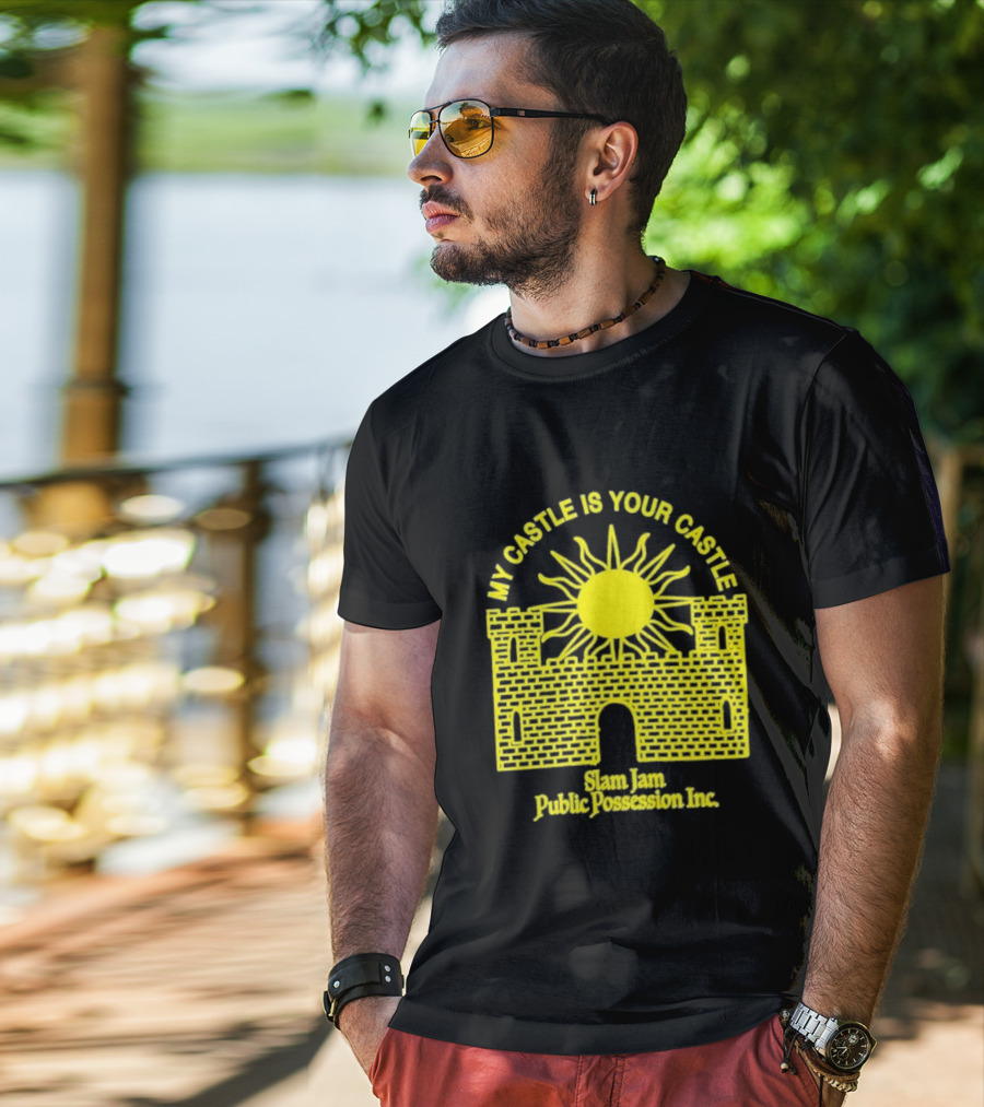 My Castle Is Your Castle Sun Design Slam Jam Public Possession Inc T-Shirt