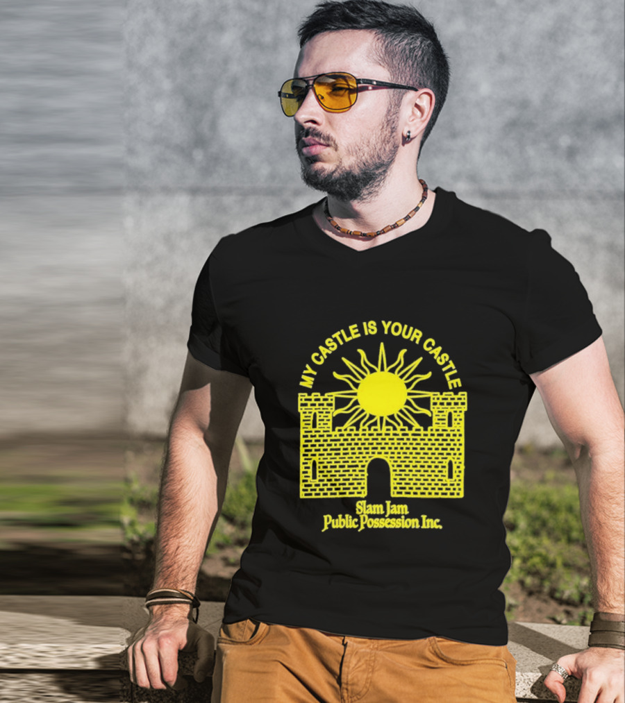 My Castle Is Your Castle Sun Design Slam Jam Public Possession Inc T-Shirt