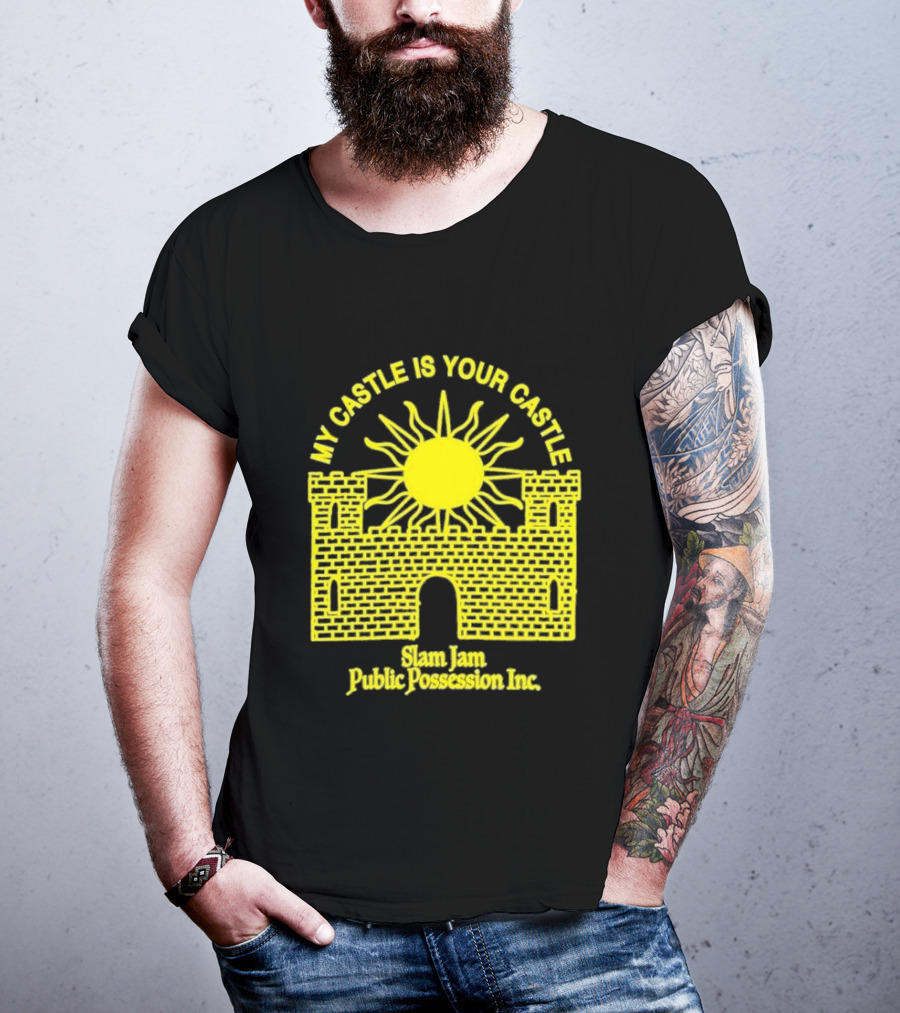 My Castle Is Your Castle Sun Design Slam Jam Public Possession Inc T-Shirt