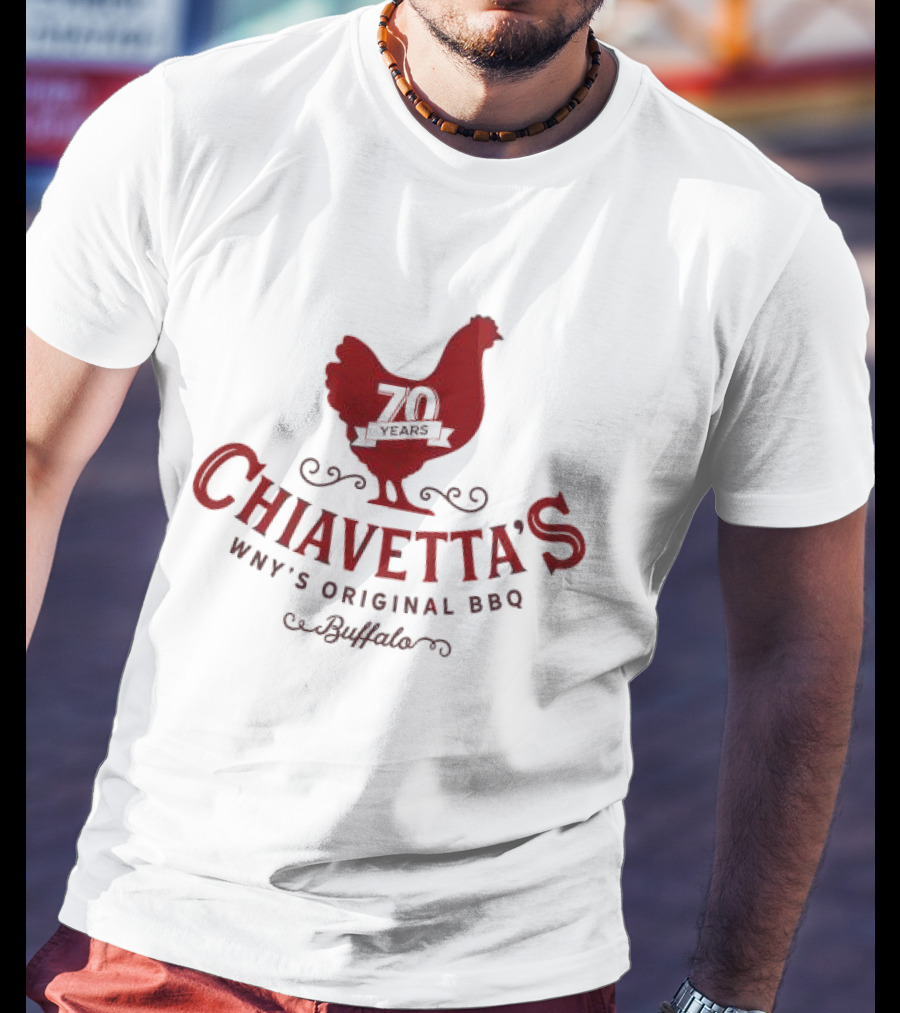 Chiavetta’s 70 Years WNY’s Original BBQ Buffalo Chicken T-Shirt